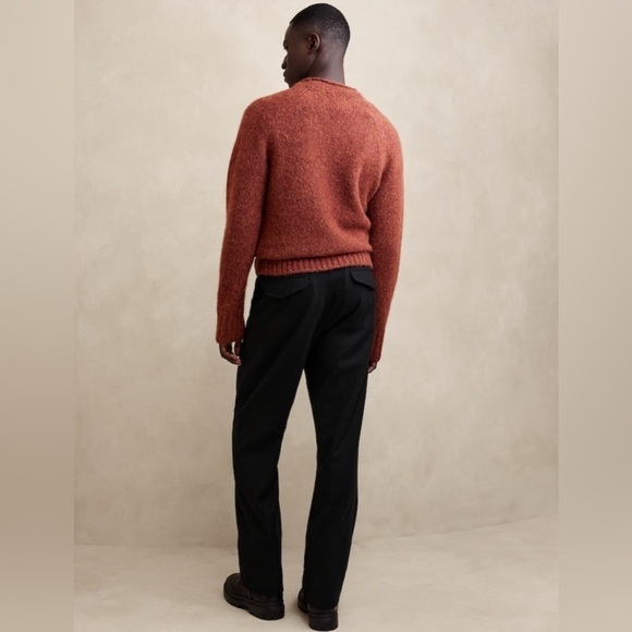 NWT! Banana Republic Black Italian Melton Officer Pant - Multiple 🩵 - Picture 2 of 6